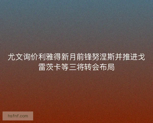 尤文询价利雅得新月前锋努涅斯并推进戈雷茨卡等三将转会布局